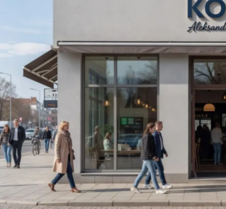 Wejście do restauracji J. & Ł. Łukasz Alberski w Gdyni